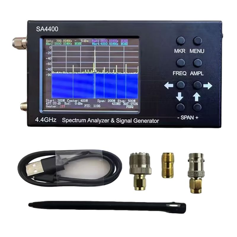 Signal Generator Spectrum Analyzer - AT05-Neuer 4,4-GHz-SA4400-Spektrumanalysator & Signalgenerator, tragbarer Spektrumanalysator