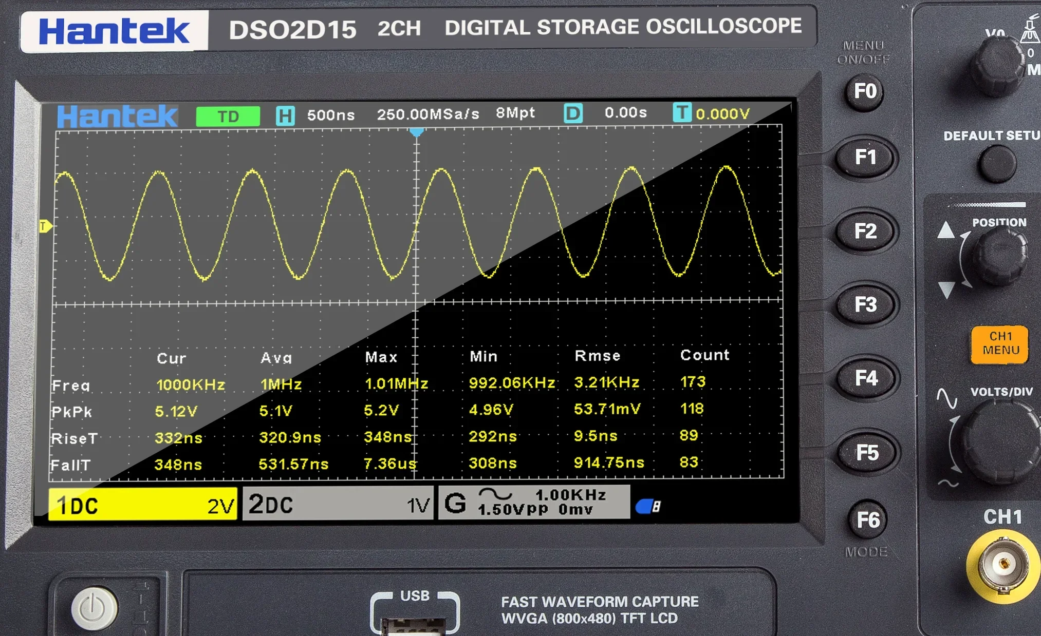 Hantek Signalgenerierendes Osz – Digital Storage Oscilloscope 100Mhz Bewertung und Preis